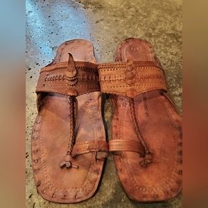 Men's Size 11 Handmade Leather Sandals